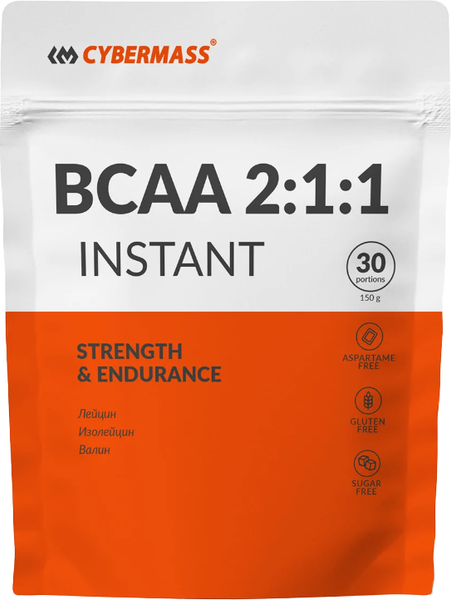 Изображение товара Аминокислоты BCAA CYBERMASS 2:1:1 Зеленое яблоко (150г, пакет)