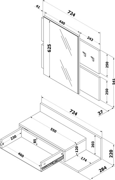 Изображение товара Секция в прихожую Сокол-Мебель ВШ-14 (белый)