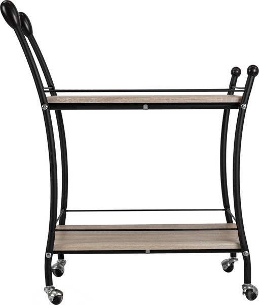 Изображение товара Сервировочный столик Мебелик Марко (дуб сонома/эбеновое дерево/черный)