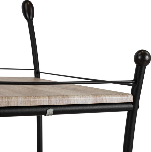 Изображение товара Сервировочный столик Мебелик Марко (дуб сонома/эбеновое дерево/черный)