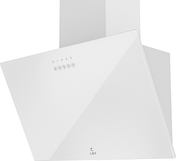 Изображение товара Вытяжка наклонная Lex Moza 600 (белый)