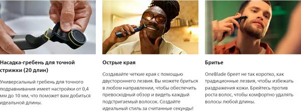 Изображение товара Триммер Philips OneBlade QP6552/15