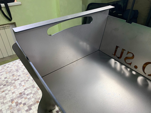 Изображение товара Мангал СИБТЕРМО С упором для коптильни 530x320x300 / 00610204