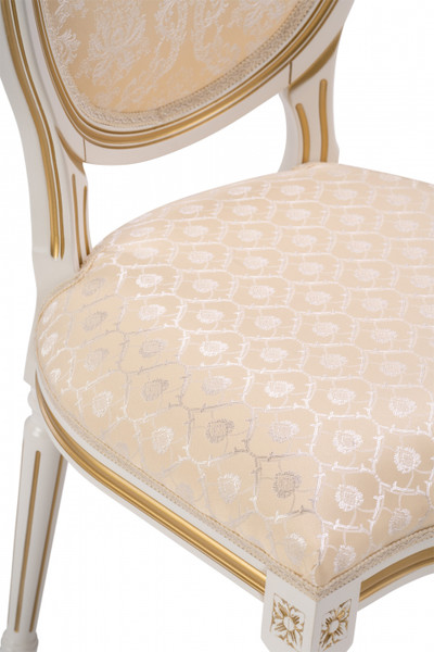 Изображение товара Стул Woodville Данте (молочный/золотая патина)