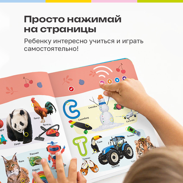 Изображение товара Музыкальная книга BertToys Большая нажималка. Первые знания / FD150