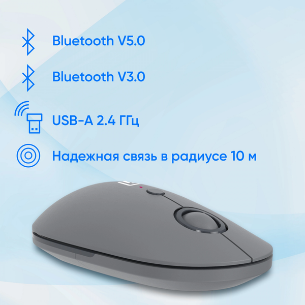 Изображение товара Мышь Оклик 409MW (графит)