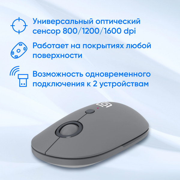 Изображение товара Мышь Оклик 409MW (графит)