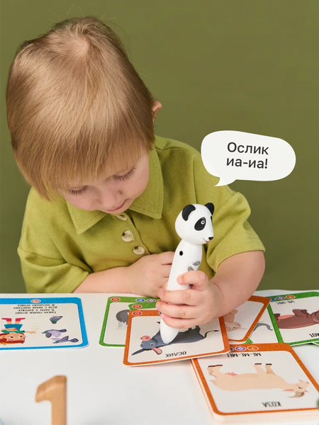 Изображение товара Развивающие карточки BertToys Подражалки. Зверюшки / FD309, твердая обложка
