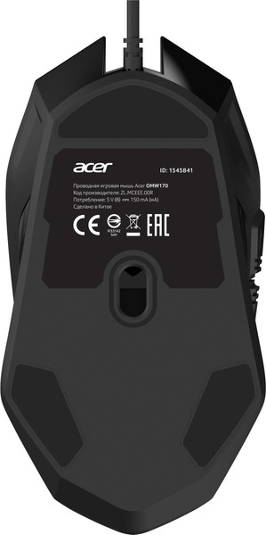 Изображение товара Мышь Acer OMW170 / ZL.MCEEE.00R (черный)
