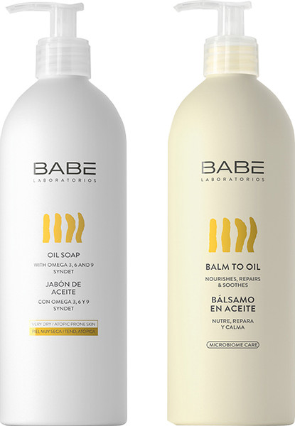 Изображение товара Набор косметики для тела Laboratorios Babe Мыло жидкое 100мл+Бальзам-масло 100мл