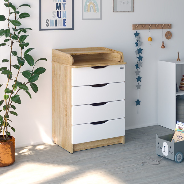 Изображение товара Комод пеленальный Атон Сириус Wood 604 ПВХ (дуб сонома)