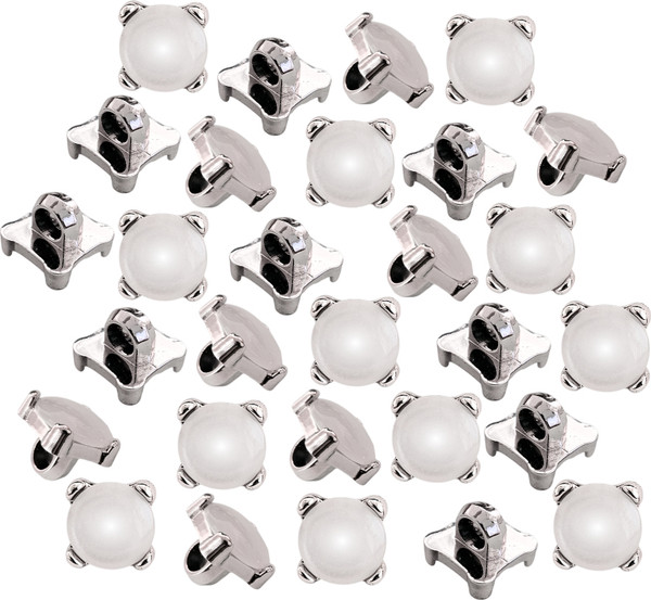 Изображение товара Набор пуговиц Sentex PN-3-11.5 (50шт, белый/серебряный)