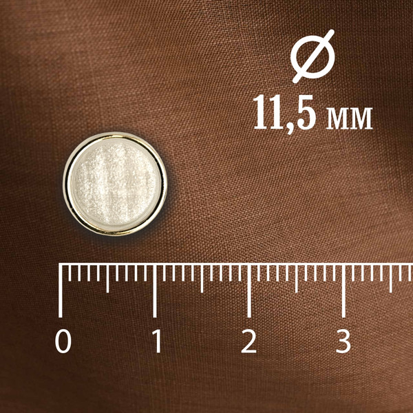 Изображение товара Набор пуговиц Sentex PN-31-11.5 (100шт, белый/золотой)