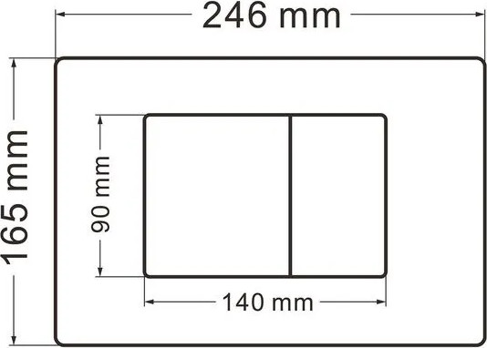Изображение товара Унитаз подвесной с инсталляцией Abber Rechteck AC1201MB-AC0105-AC0120MB (с кнопкой смыва)