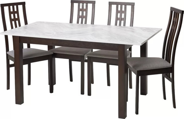 Изображение товара Обеденный стол M-City Sweden TME-6931 / 921M05827 (белый мрамор/темный орех)