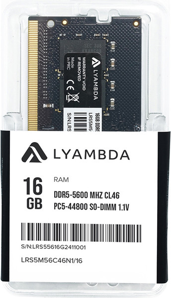Изображение товара Оперативная память DDR5 Lyambda LRS5M56C46N1/16