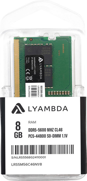 Изображение товара Оперативная память DDR5 Lyambda LRS5M56C46N1/8