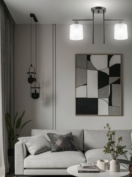 Изображение товара Потолочный светильник Aitin-Pro НПБ 02-2x40-101 / 6245/2 (черный)