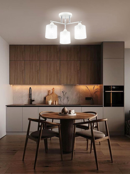 Изображение товара Люстра Aitin-Pro НПБ 02-3x40-101 / 6193/3 (белый/хром)