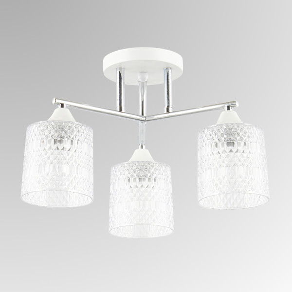 Изображение товара Люстра Aitin-Pro НПБ 02-3x40-101 / 6193/3 (белый/хром)