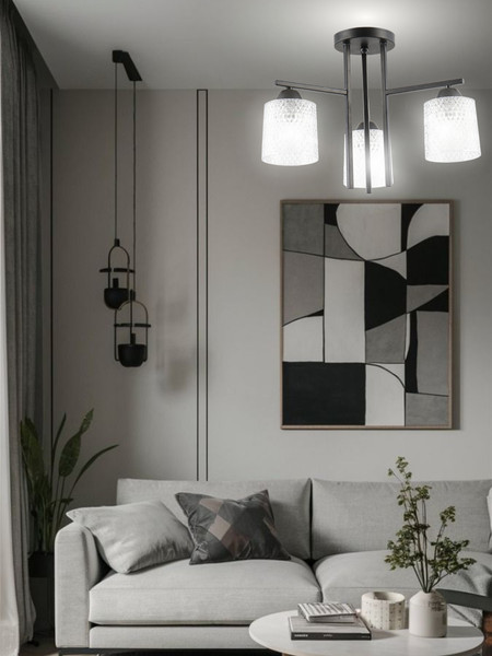 Изображение товара Люстра Aitin-Pro НПБ 02-3x40-101 / 6245/3 (черный)