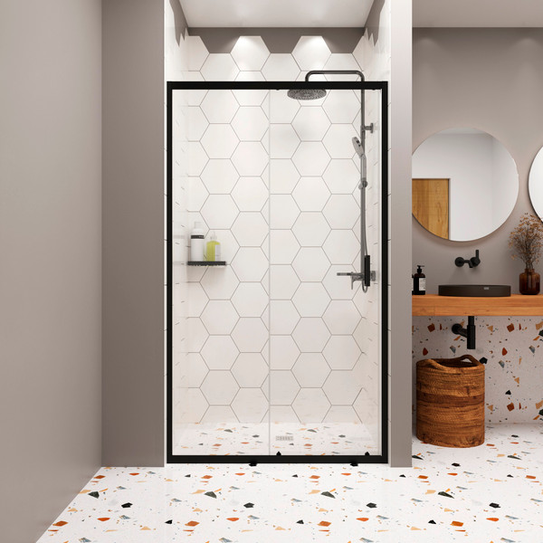 Изображение товара Душевая дверь Domani-Spa DoorCube 100x190 / DS04DCb100L0Cl00.Gt-Black