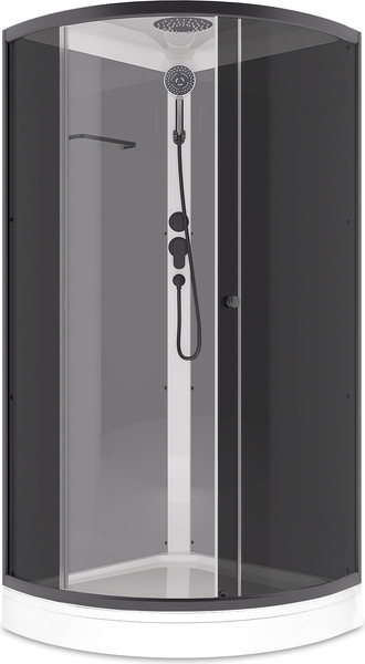 Изображение товара Душевая кабина Domani-Spa Simple 100x100 / DS01Sm110LGrT00.Gt-V1.2-Black