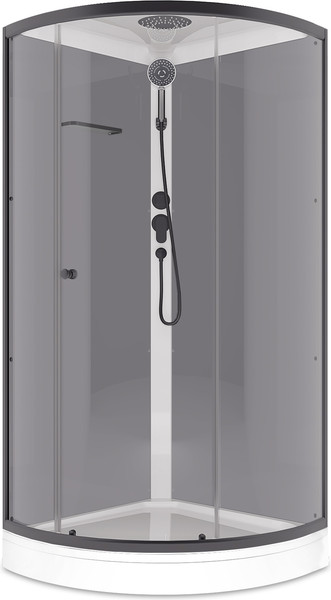Изображение товара Душевая кабина Domani-Spa Simple 100x100 / DS01Sm110LGrCl00.Gt-V1.2-Black
