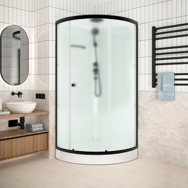 Изображение товара Душевая кабина Domani-Spa Simple 99 90x90 / DS01Sm99LWM00.Gt-V1.2-Black