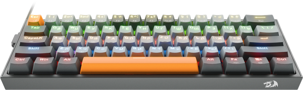 Изображение товара Клавиатура Redragon Fizz / 72600 (оранжевый/темно-серый/серый)