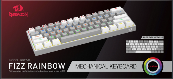Изображение товара Клавиатура Redragon Fizz / 72602 (белый/серый)