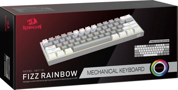 Изображение товара Клавиатура Redragon Fizz / 72602 (белый/серый)