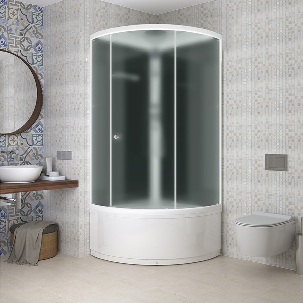 Изображение товара Душевая кабина Domani-Spa Simple 99 High 90x90 / DS01Sm99HBM00-V1.2 