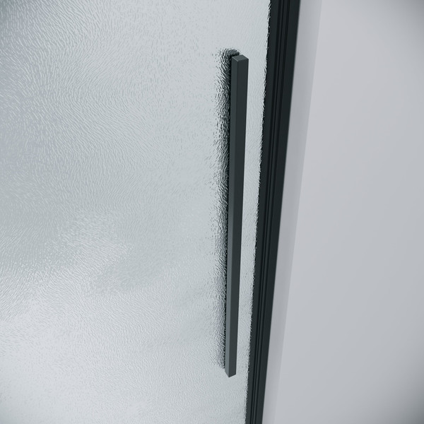 Изображение товара Душевая дверь Grossman Galaxy 110x195 / 1/2.K33.01.11L.21.02 (черный матовый/стекло шиншилла)