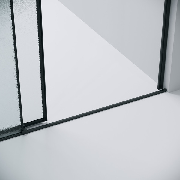 Изображение товара Душевая дверь Grossman Galaxy 110x195 / 1/2.K33.01.11L.21.02 (черный матовый/стекло шиншилла)