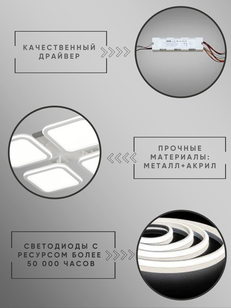 Изображение товара Люстра Aitin-Pro N9304/4M (белый)