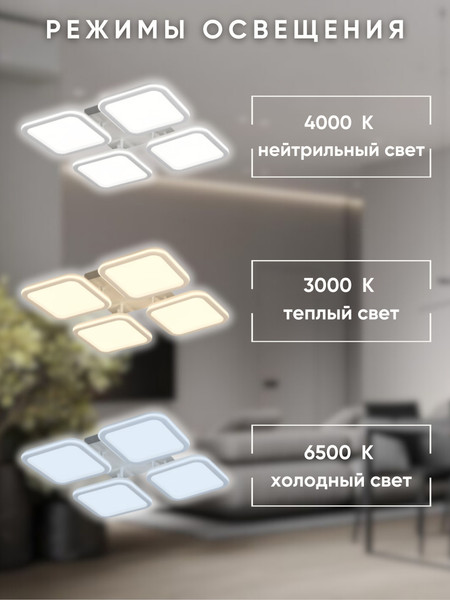 Изображение товара Люстра Aitin-Pro N9304/4M (белый)