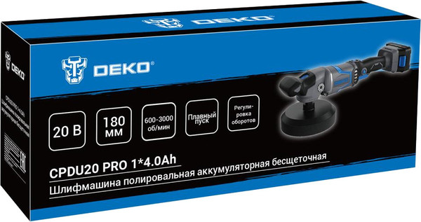 Изображение товара Полировальная машина Deko CPDU20 Pro / 083-1033