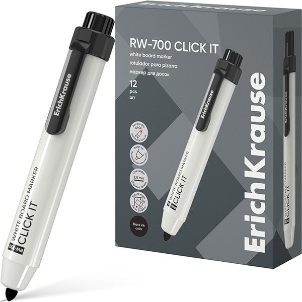 Изображение товара Маркер для доски Erich Krause Click It RW-700 / 60830 (черный)
