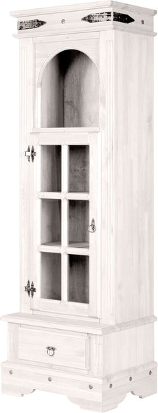 Изображение товара Шкаф-пенал с витриной ФанДОК Викинг 04 Ф-181.26 (белый воск)