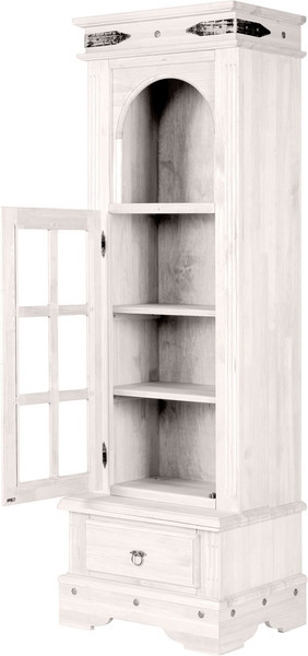 Изображение товара Шкаф-пенал с витриной ФанДОК Викинг 04 Ф-181.26 (белый воск)