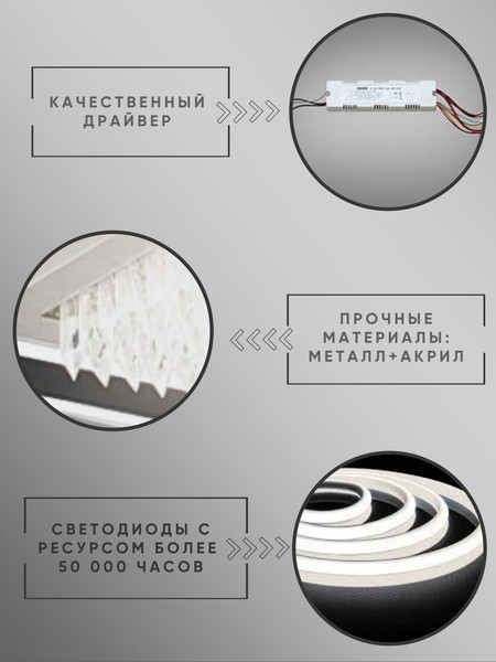 Изображение товара Потолочный светильник Aitin-Pro H9893/3 (черный/белый)