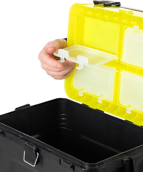 Изображение товара Ящик рыболовный Три Кита 380x360x240 / 023.3824 (черный/желтый)