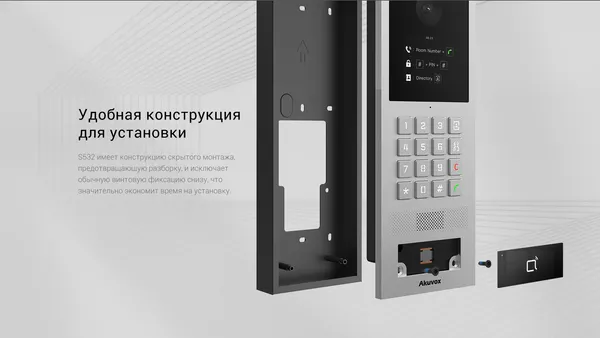 Изображение товара Вызывная панель Akuvox S532 (серебро)