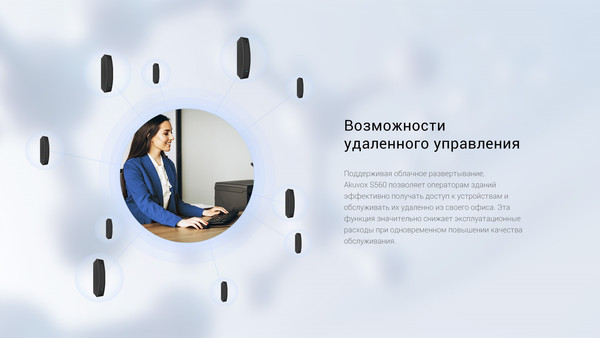 Изображение товара Аудиодомофон Akuvox S560 для работы с IP-домофонами (черный)