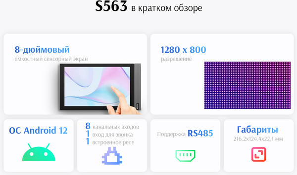 Изображение товара Монитор IP-видеодомофона Akuvox S563W (серый)