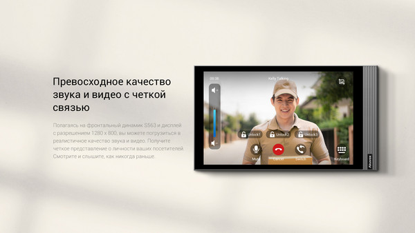 Изображение товара Монитор IP-видеодомофона Akuvox S563W (серый)