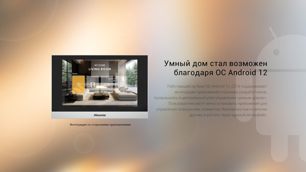 Изображение товара Монитор IP-видеодомофона Akuvox C316S (серебро)