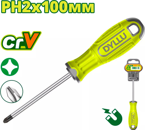 Изображение товара Отвертка DYLLU PH2x100мм / DTSD2224