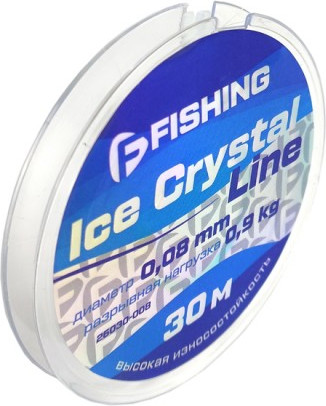 Изображение товара Леска монофильная F-Fishing Ice Crystal Line 30м 0.08мм / F26030-008